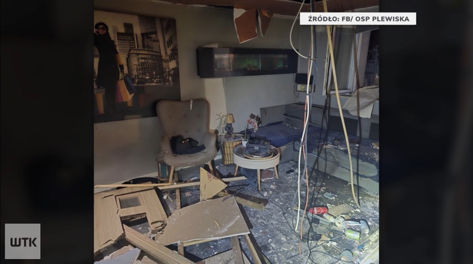 Wybuch w domu w Plewiskach. Są ranni