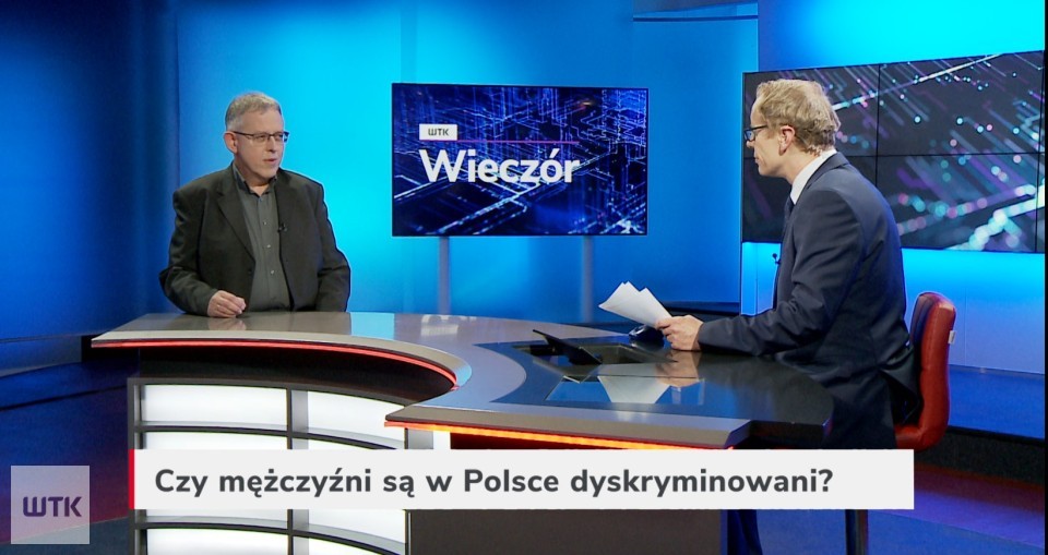 Gość Wieczoru WTK: Czy chłopcy i mężczyźni są w Polsce dyskryminowani?