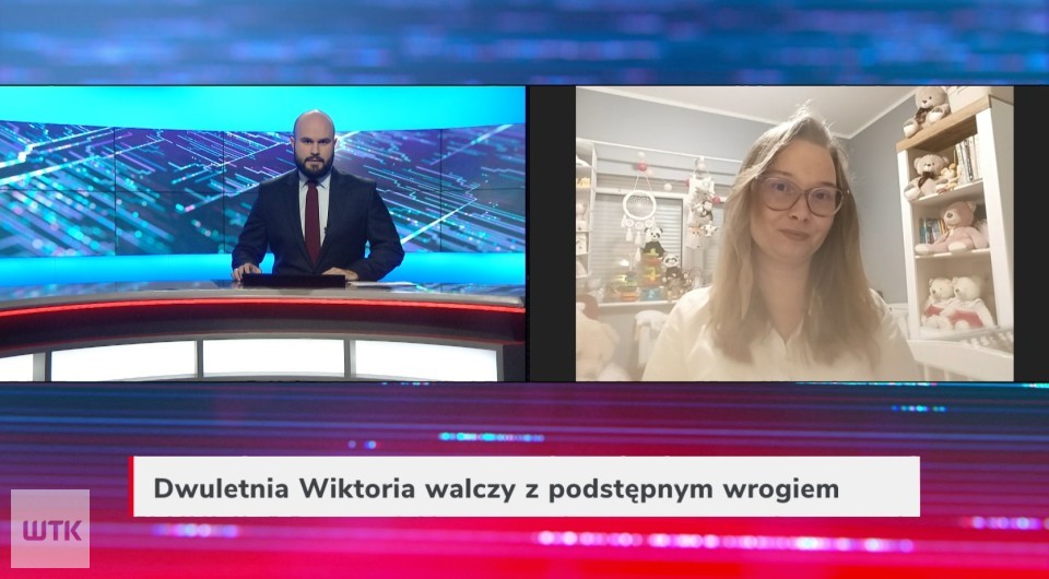 Gość Wieczoru WTK: Mała Wiktoria walczy z podstępnym wrogiem. Rzadka choroba genetyczna w natarciu