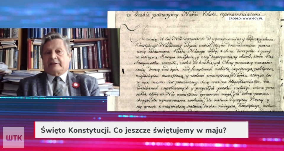 Gość Wieczoru WTK: Rocznica uchwalenia Konstytucji 3 Maja