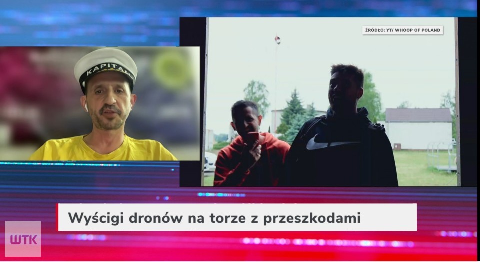 Gość Wieczoru WTK: Wyścigi dronów na torze z przeszkodami